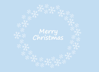 background with snowflakes, Christmas card