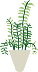 Fototapeta na wymiar houseplant drawing illustration