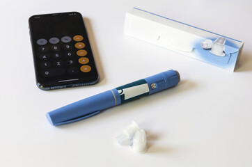 Ozempic Insulin injection pen or insulin cartridge pen for diabetics.