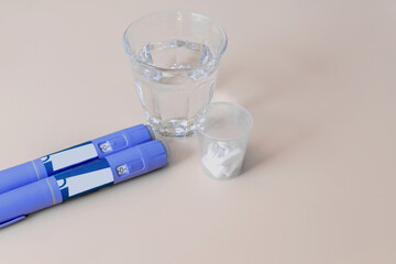 Ozempic Insulin injection pen or insulin cartridge pen for diabetics.