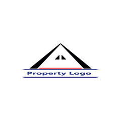 Logo vector icon design concept template for property real estate company