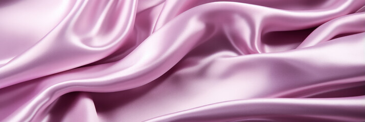 Obraz premium Macro shot revealing elegant folds and shimmering surface of satin fabric 