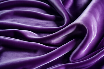 Obraz premium Intense close-up revealing the plush soft texture of vibrant velvet fabric 