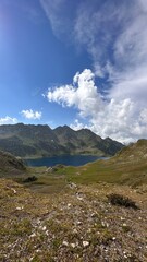 Fototapeta premium Lake sky mountains travel