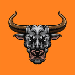 Bull Head Vector