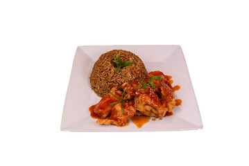 Tipakay con arroz chaufa