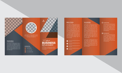 Creative Corporate Modern Business Presentation 6 Page Brochure Template, Brochure template layout, cover design.