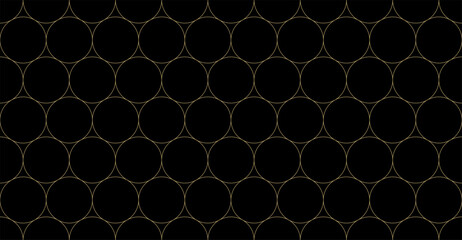 Luxury gold background pattern seamless geometric line circle abstract design vector. Christmas background.