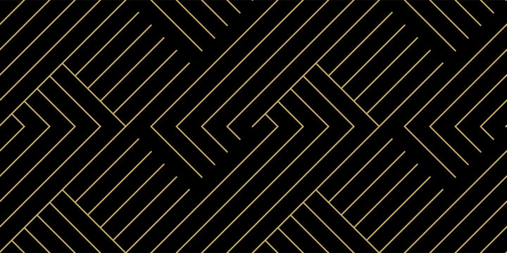 Luxury Gold Background Pattern Seamless Geometric Line Stripe Chevron Square Zigzag Abstract Design Vector. Christmas Background.