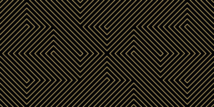 Luxury gold background pattern seamless geometric line stripe chevron square zigzag abstract design vector. Christmas background.