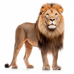 lion on a white background isolated.