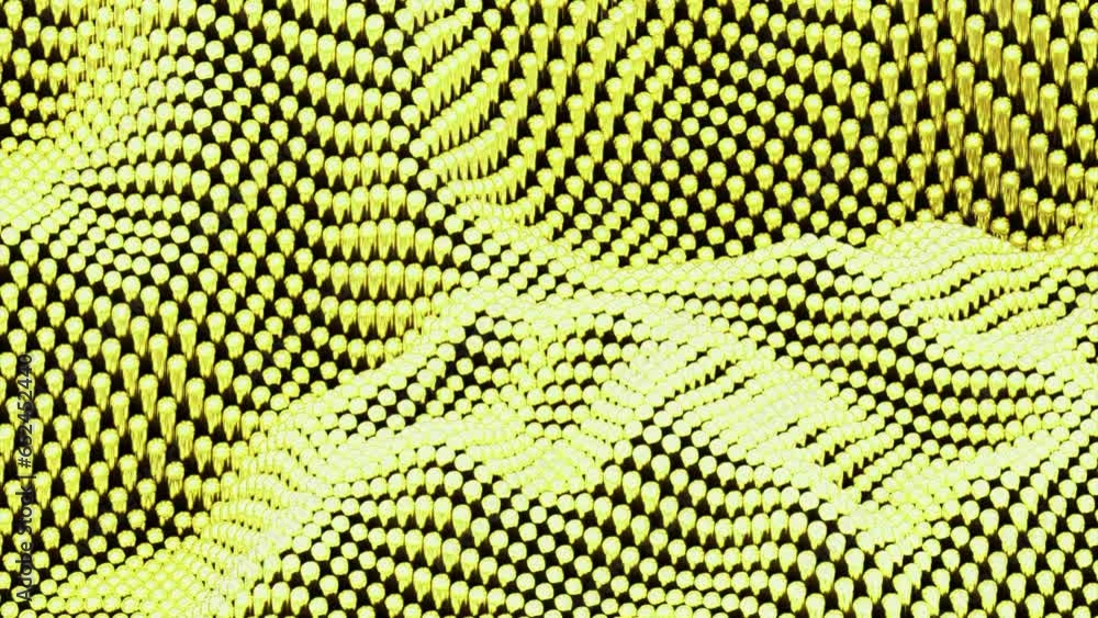 Aufkleber abstract mesh wave pattern of colorful particles. design. moving up and down texture.