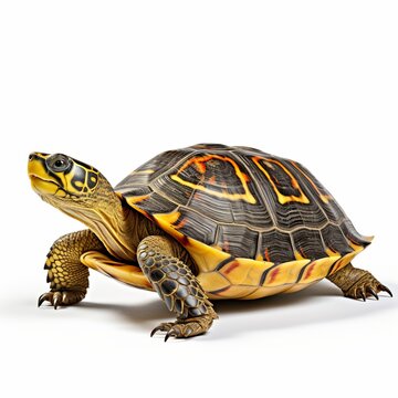 turtle on a white background isolated.