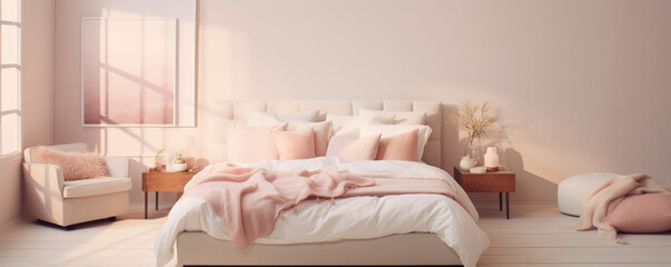 Bedroom environment with soothing colors and minimal distractions