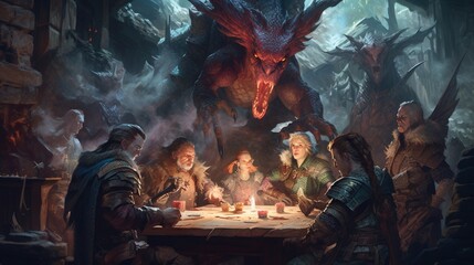 a dungeons and dragons vilain.Generative AI