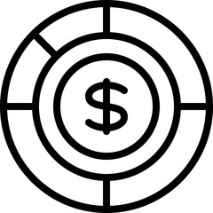 Money Pie Chart Icon