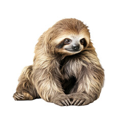 Sloth on transparent background