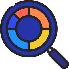 Donut Chart Research Icon