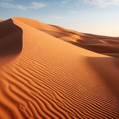 Fototapeta na wymiar Mysterious desert landscape with sand dunes