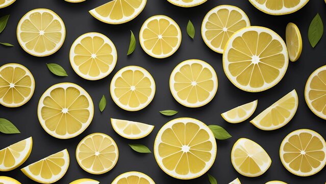 lemon slices background