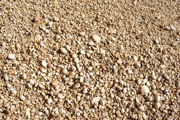 small pebble beach. close up macro photo.
