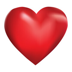 Vector volumetric heart, 3d effect