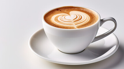 minimalistic coffee wallpaper with solid Background, empty copy space mock up