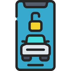 Unlock Car Mobile Icon