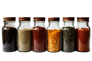 Foto auf Alu-Dibond spices in jars © Roland