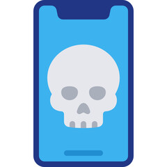 Mobile Skull Icon