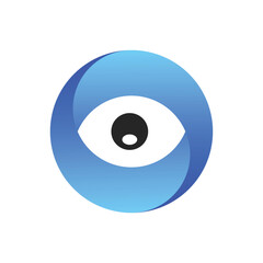 Eye Logo design vector template design. Colorful media icon
