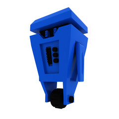Free 3d render vector robot character