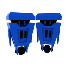 Free 3d render vector robot character
