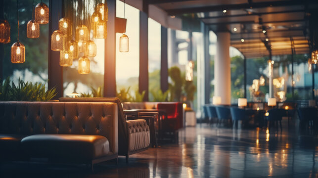 Hotel loby and bar.