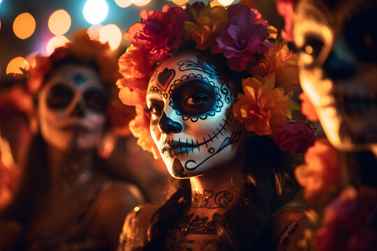 Harmony of Remembrance: The Significance of Dia de los Muertos in Mexico, Crafted by AI Imagination