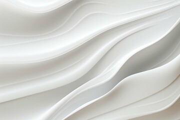 Abstract wallpaper with white 3D lines. Generative AI