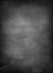 Chalk rubbed out on vertical blackboard background