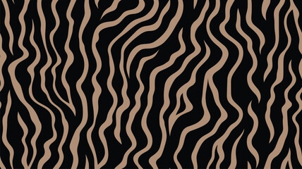 Tiger purple gray seamless pattern. Vector animal skin print. Fashion organic texture. 