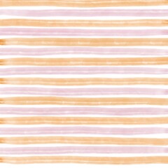 Pink Orange Stripe Hand Drawn Background