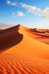 Fototapeta na wymiar Mysterious desert landscape with sand dunes
