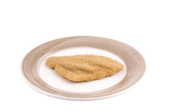 a fillet of plaice breaded frozen
