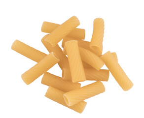 a small pile of uncooked pasta