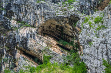 Fara San Martino-Palombaro nature reserve, Chieti. The Gorges of San Martino