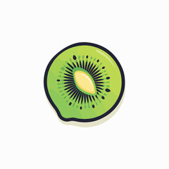 Kiwi in cartoon, doodle style. 2d vector illustration in logo, icon style. AI Generative