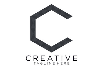 creative letter C logo icon. design for business of luxury, elegant, simple