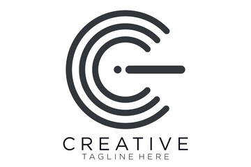 creative letter C logo icon. design for business of luxury, elegant, simple