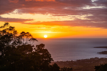 Obraz premium sunset over the ocean
