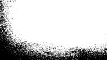 Black grunge noise texture isolated png
