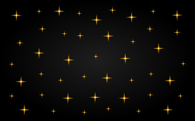 Gold stars background editable