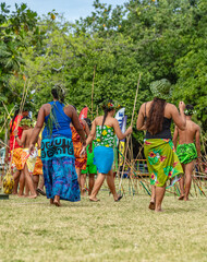 Lancer de javelot catégorie femme à Tahiti en Polynésie 